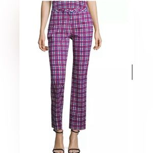 *** NWT *** Diane von Furstenberg Plaid Cigarette Pants size 8